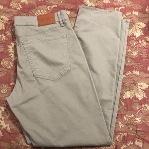 Lucky Brand slim straight leg khakis for men
